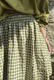 Nonni Gingham Ripley Skirt Olive